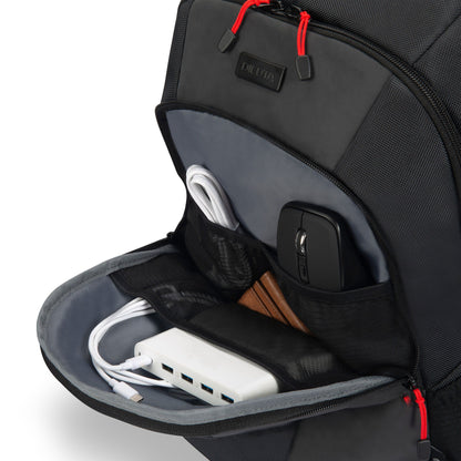 DICOTA D32119-RPET backpack Casual backpack Black, Red Polyester, Recycled polyethylene terephthalate (rPET)