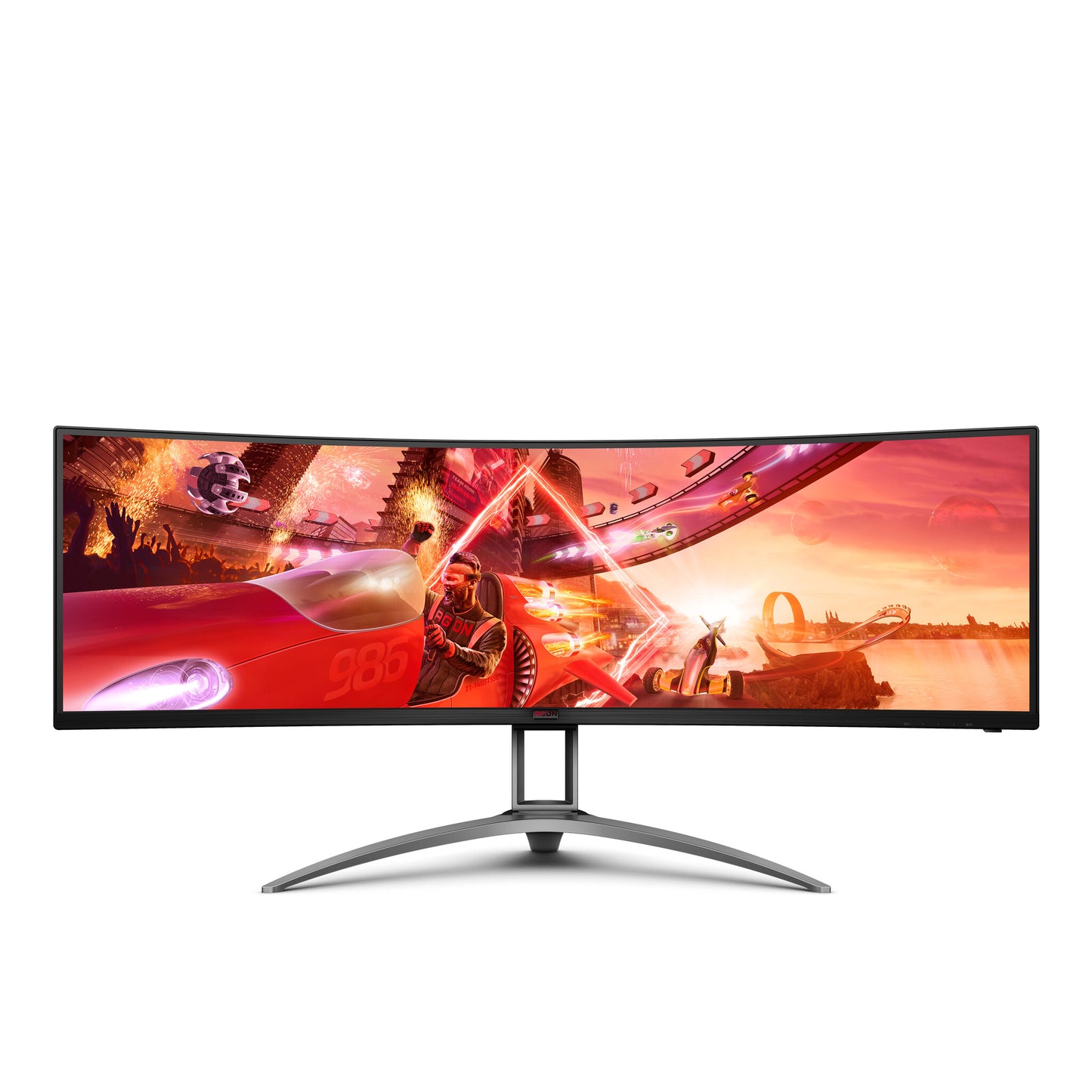 AOC B2 AG493UCX2 computer monitor 124 cm (48.8") 5120 x 1440 pixels Quad HD LED Black