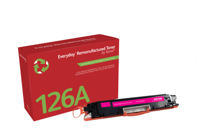 Everyday™ Magenta Remanufactured Toner by Xerox compatible with HP 126A (CE313A), Standard capacity