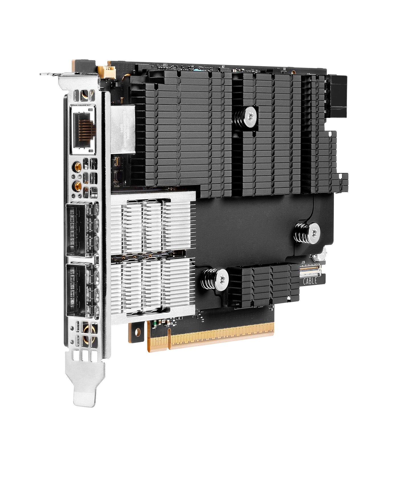 HPE Data Processing Unit InfiniBand NDR200/Ethernet 200Gb 2-port QSFP112 FHHL B3220 Adapter