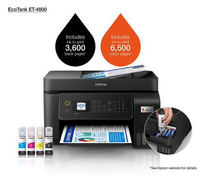 Epson EcoTank ET-4800 Inkjet A4 5760 x 1440 DPI 33 ppm Wi-Fi