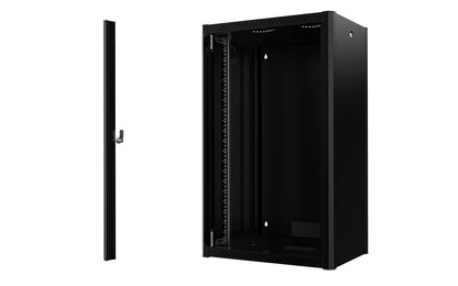 Lanview RWP20U45BL rack cabinet 20U Wall mounted rack Black