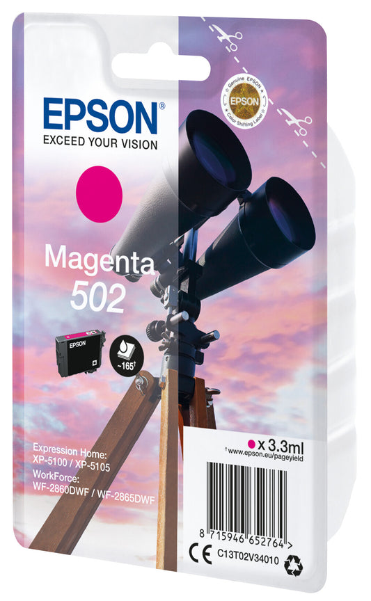 Epson Singlepack Magenta 502 ink cartridge