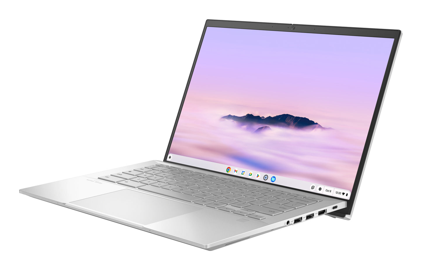 ASUS Chromebook Plus Enterprise CB54 Intel Core Ultra 5 115U 35.6 cm (14") Touchscreen WQXGA 8 GB LPDDR5x-SDRAM 256 GB SSD Wi-Fi 6E (802.11ax) ChromeOS Silver, UK