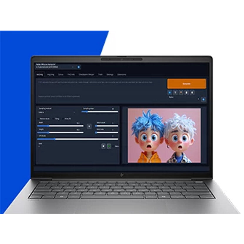 HP ZBook 8 G1i Data Science Intel Core Ultra 7 255H Mobile workstation 35.6 cm (14") WUXGA 32 GB DDR5-SDRAM 1 TB SSD NVIDIA RTX 500 Ada Wi-Fi 7 (802.11be) Windows 11 Pro AI Workstation, AI PC Silver