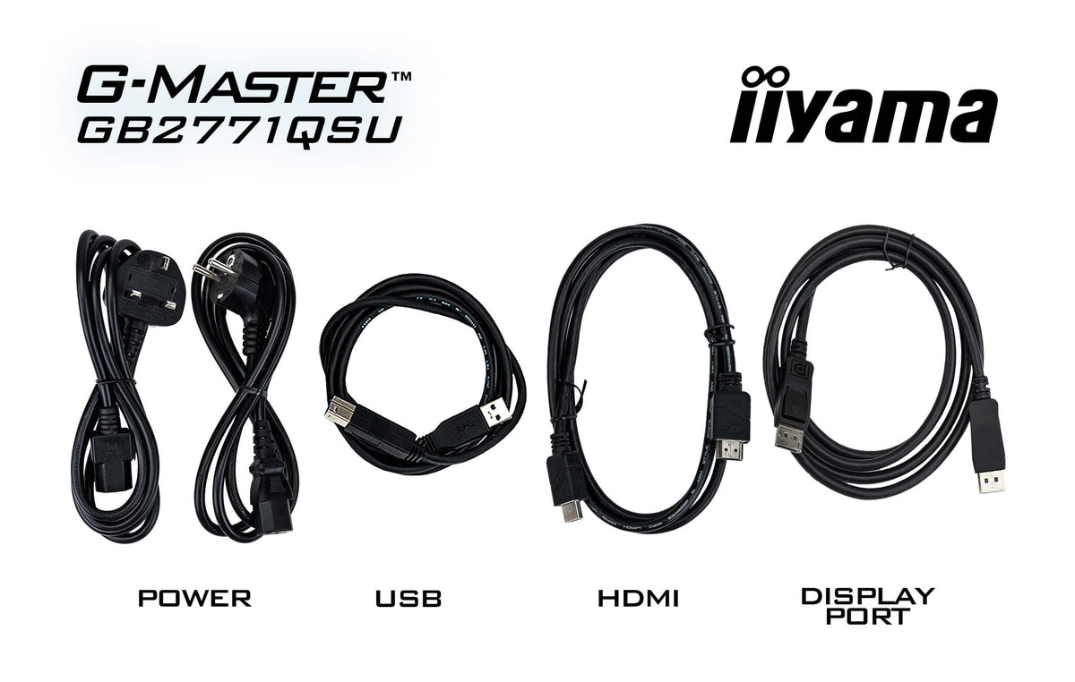 iiyama G-MASTER GB2771QSU-B1 computer monitor 68.6 cm (27") 2560 x 1440 pixels Wide Quad HD Black