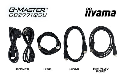 iiyama G-MASTER GB2771QSU-B1 computer monitor 68.6 cm (27") 2560 x 1440 pixels Wide Quad HD Black