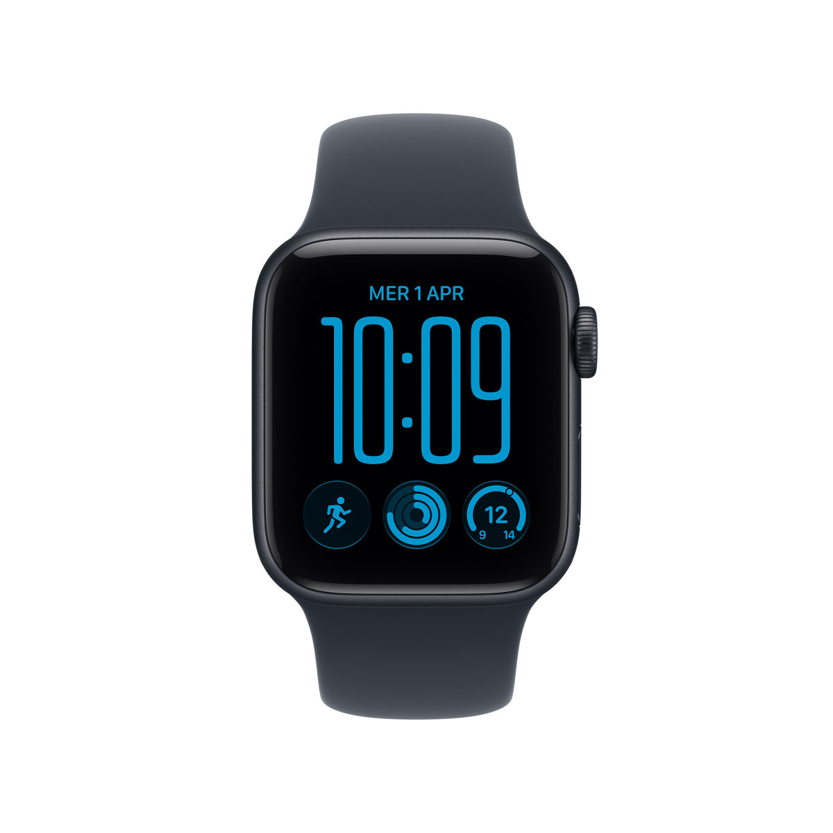 Apple Watch SE (3nd generation) SE 3 GPS + Cellular 40mm Midnight Aluminium Case with Navy Blue Sport Band - M/L