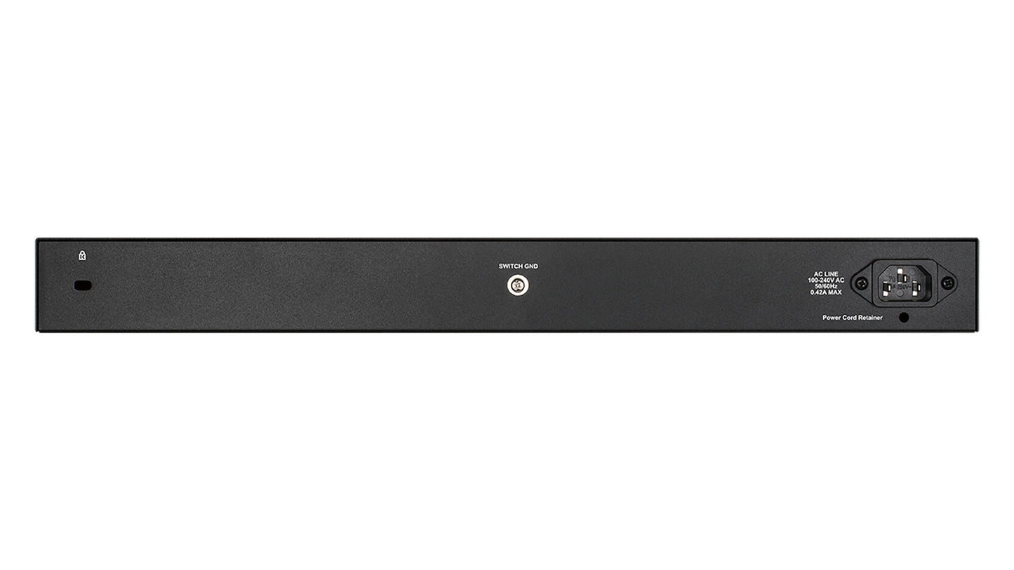 D-Link 24-Port Gigabit PoE Smart Managed Switch with 4 x Combo 1000BaseT/Mini-GBIC SFP ports