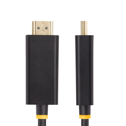StarTech.com 1m DisplayPort to HDMI Adapter Cable, 4K 60Hz with HDR, DP to HDMI 2.0b, Active Video Converter, DisplayPort Desktop to HDMI Monitor