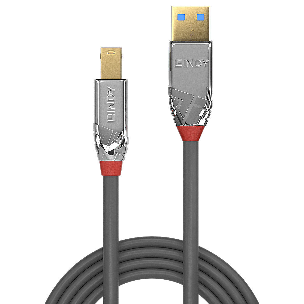 Lindy 5m USB 3.0 Type A to B Cable, 5Gbps, Cromo Line