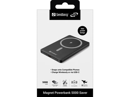 Sandberg Magnet Powerbank 5000 Saver