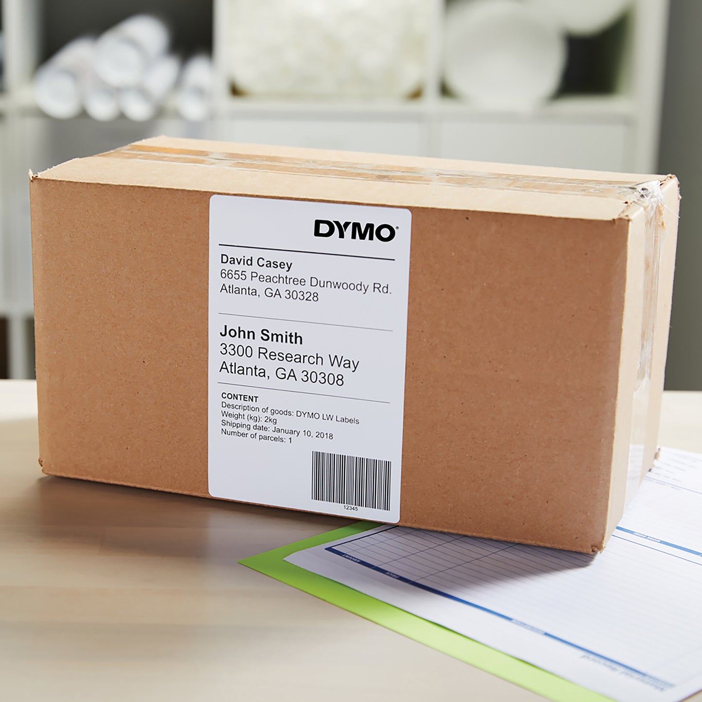 DYMO Authentic LabelWriter Extra Large Shipping Labels | 104 mm x 159 mm | Self Adhesive | Roll of 220 Easy-Peel Labels | for LabelWriter 4XL/5XL Label Makers