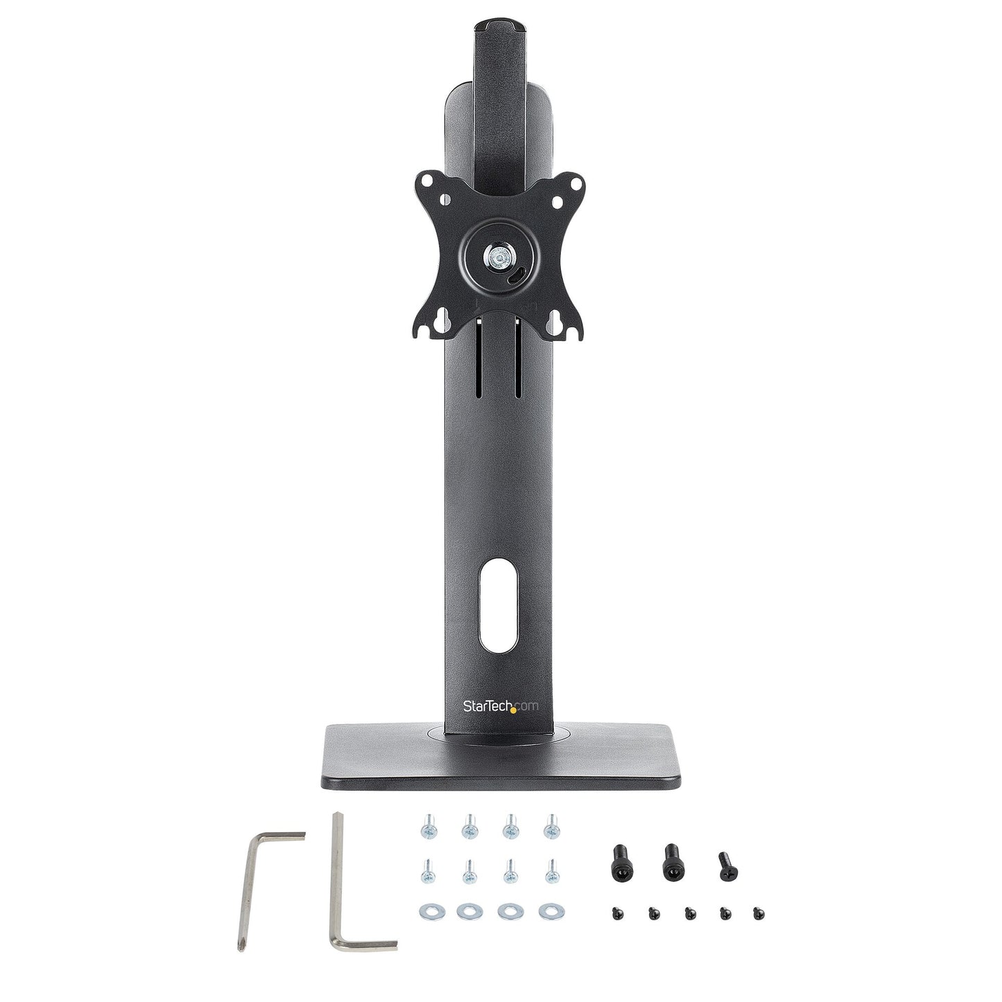 StarTech.com Free Standing Single Monitor Mount - Height Adjustable Monitor Stand - For VESA Mount Displays up to 32" (15lb/7kg) - Ergonomic Monitor Stand for Desk - Tilt/Swivel/Rotate
