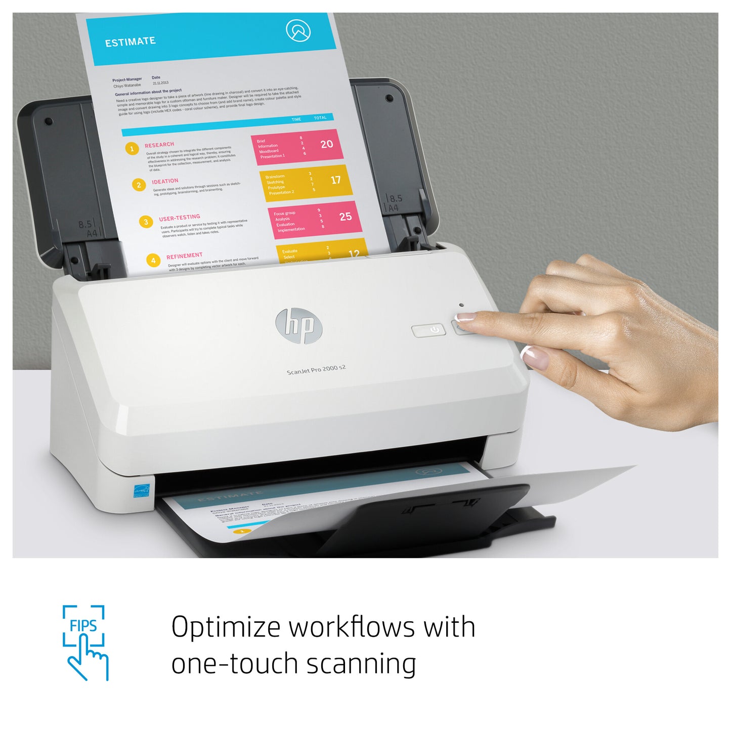 HP ScanJet Pro 2000 s2 Sheet-fed scanner 600 x 600 DPI A4 Black, White