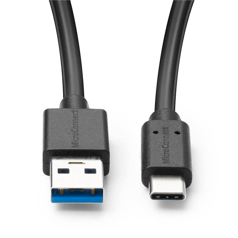 Microconnect USB3.2CA05 USB cable USB 3.2 Gen 2 (3.1 Gen 2) 0.5 m USB A USB C Black