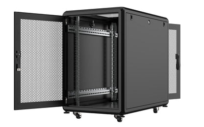 Lanview RSL16U61BL rack cabinet 16U Freestanding rack Black