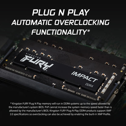 Kingston Technology FURY 32GB 3200MT/s DDR4 CL20 SODIMM Impact