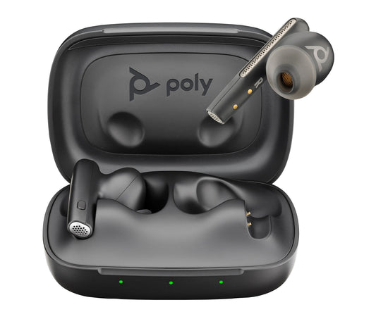 Poly Voyager Free 60 UC Carbon Black Earbuds +BT700 USB-C Adapter +Basic Charge Case, In-ear, Wireless connection, Built-in microphone, Calls/Music