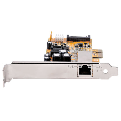 StarTech.com 1 Port 2.5Gbps PoE Network Card, PCIe Ethernet Card w/RJ45, 30W 802.3at PoE NIC for Desktops/Servers, Network PoE LAN Adapter w/Low-Profile Bracket, NBaseT, Windows/Linux