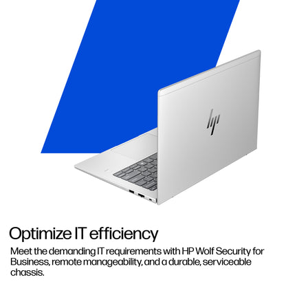 HP EliteBook 6 G1i AI Intel Core Ultra 5 225U Laptop 35.6 cm (14") WUXGA 16 GB DDR5-SDRAM 512 GB SSD Wi-Fi 6E (802.11ax) Windows 11 Pro AI PC Silver