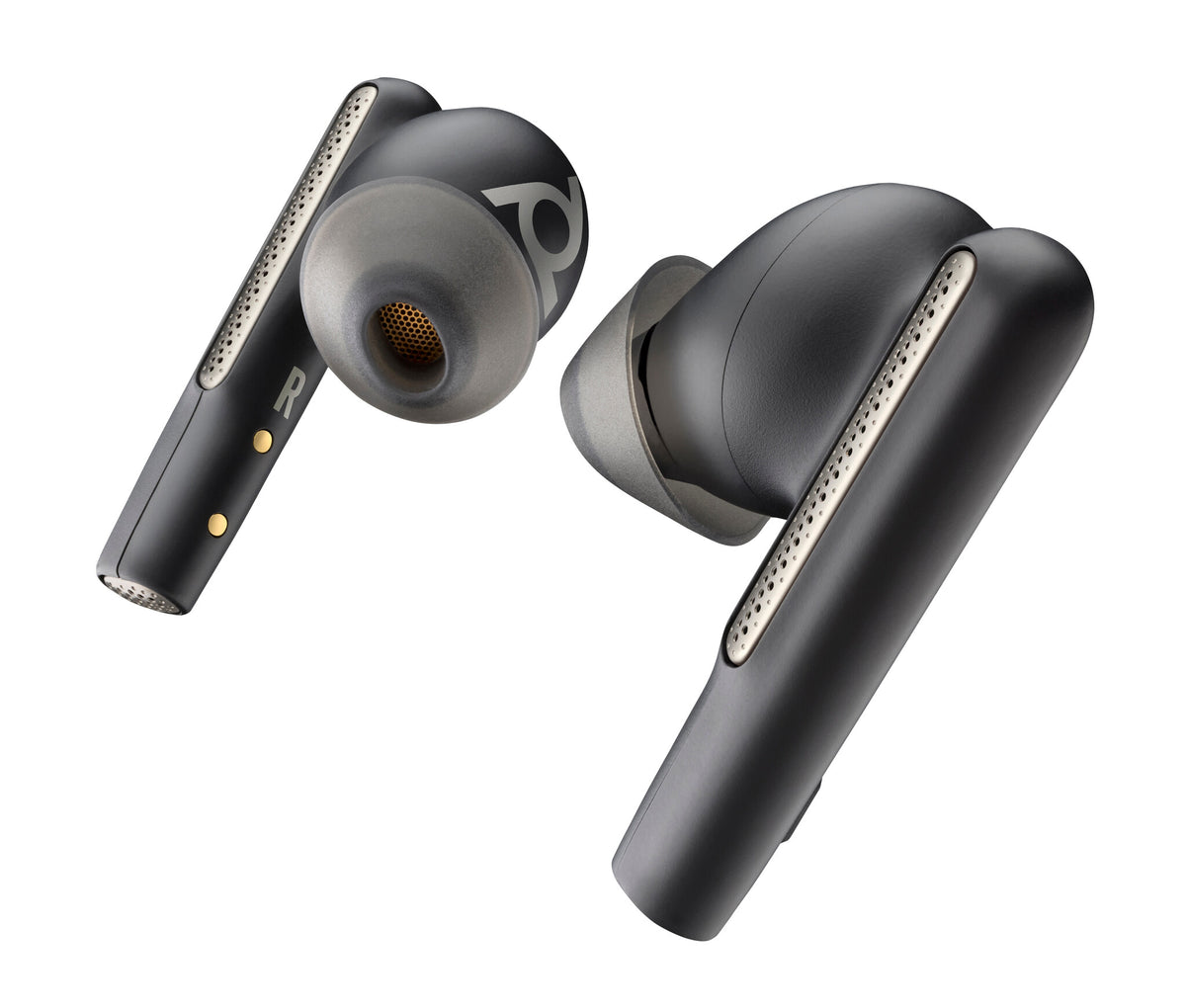 Poly Voyager Free 60+ UC Carbon Black Earbuds +BT700 USB-C Adapter +Touchscreen Charge Case