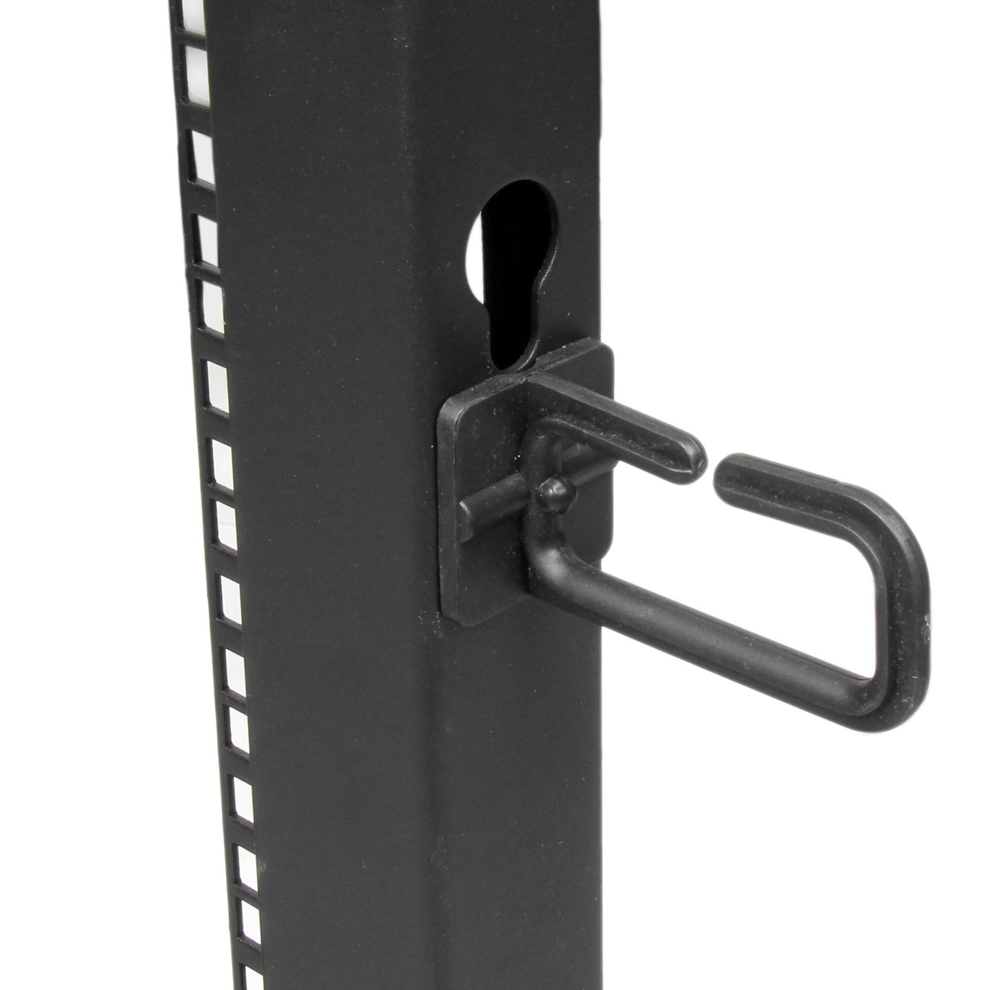StarTech.com 12U 4-Post Server Rack, 19in Open Frame Rack with 40in (101cm) Mounting Depth and 1200lb (544kg) Weight Capacity, Mobile or Floor Mount IT Rack