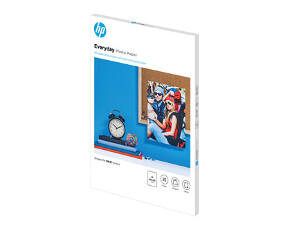HP Everyday Photo Paper, Glossy, 200 g/m2, A4 (210 x 297 mm), 25 sheets