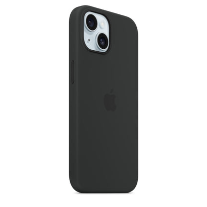 Apple iPhone 15 Silicone Case with MagSafe - Black