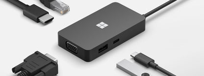 Microsoft 1E4-00004 laptop dock/port replicator Black