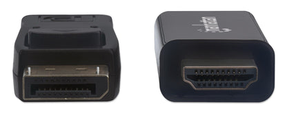 Manhattan DisplayPort 1.1 to HDMI Cable, 1080p@60Hz, 1.8m, DP With Latch, Black, Not Bi-Directional, Three Year Warranty