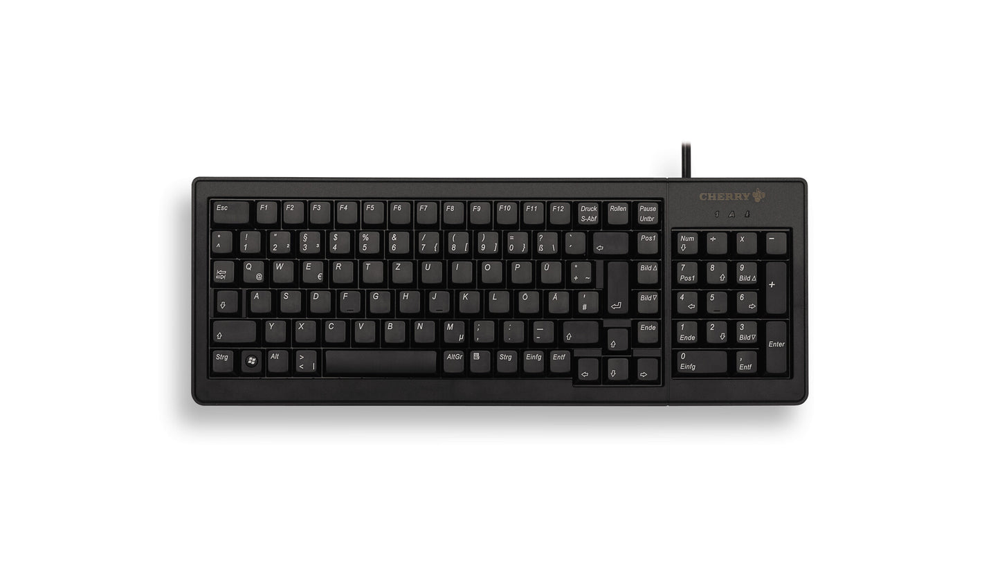 CHERRY XS G84-5200 keyboard Office USB + PS/2 AZERTY French Black