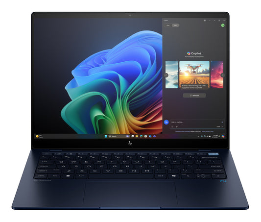 HP EliteBook Ultra G1q AI PC Copilot+ PC Snapdragon X1E-78-100 Laptop 35.6 cm (14") Touchscreen 2.2K 16 GB LPDDR5x-SDRAM 512 GB SSD Wi-Fi 6E (802.11ax) Windows 11 Pro Blue