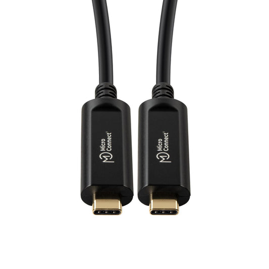 Microconnect MC-USB3.1C15OP USB cable USB 3.2 Gen 2 (3.1 Gen 2) 15 m USB C Black