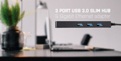 i-tec Advance USB 3.0 Slim HUB 3 Port + Gigabit Ethernet Adapter