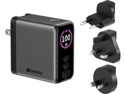 Sandberg Travel Charger PD100W Display