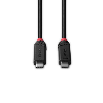 Lindy 2m USB4 240W Type C Cable, Black Line