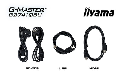iiyama G-MASTER G2741QSU-B1 computer monitor 68.6 cm (27") 2560 x 1440 pixels 4K Ultra HD QLED Black