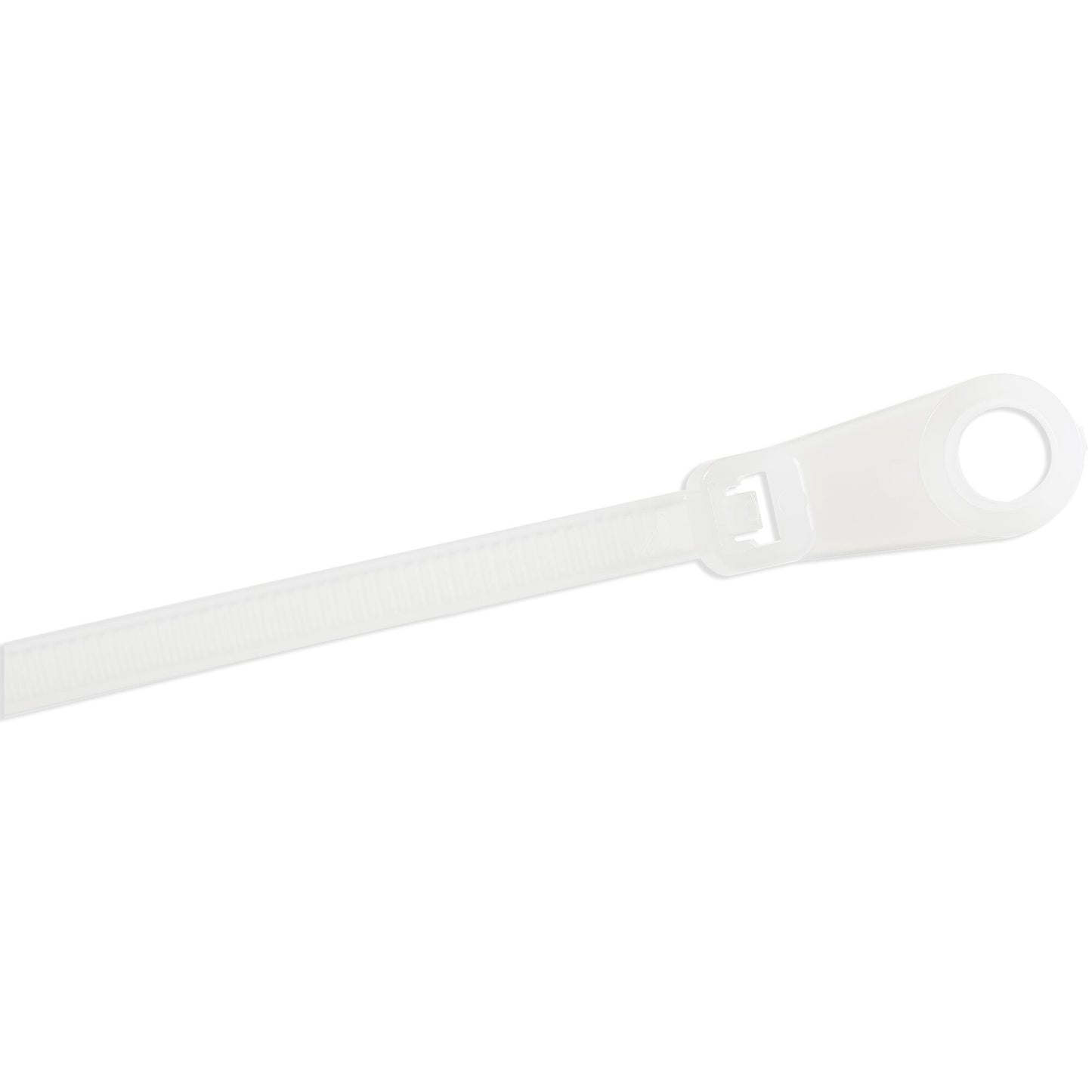 StarTech.com 6"(15cm) Cable Ties with Mounting Hole - 1/8"(3mm) wide, 1-1/2"(40mm) Bundle Dia. 40lb(18kg) Tensile Strength, Nylon 66 Self Locking Ties w/Screw Hole, UL Listed, 100 Pack