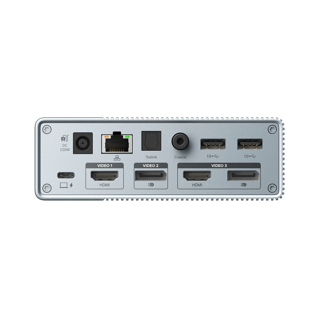 HYPER HDG215-EU laptop dock/port replicator Wired USB 3.2 Gen 1 (3.1 Gen 1) Type-C Silver