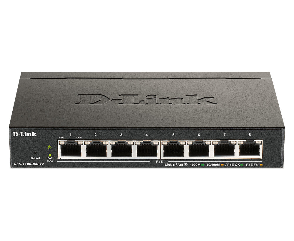 D-Link 8-Port PoE Gigabit Smart Managed Switch
