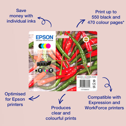 Epson Singlepack Yellow 503 Ink