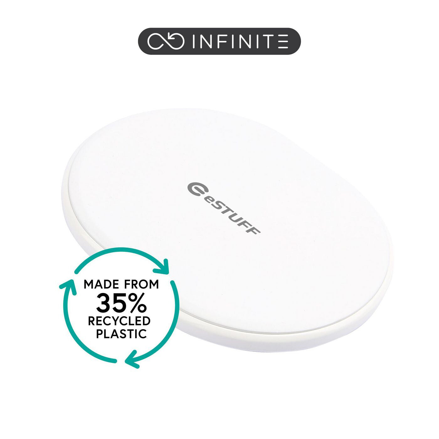 eSTUFF ES638003 mobile device charger Smartphone White USB Wireless charging Indoor