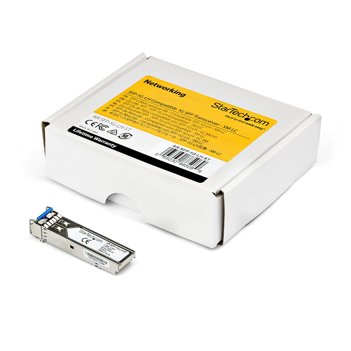 StarTech.com Arista Networks SFP-1G-LX Compatible SFP Module - 1000BASE-LX - 1GbE Single Mode Fiber SMF Optic Transceiver - 1GE Gigabit Ethernet SFP - LC 10km - 1310nm - DDM