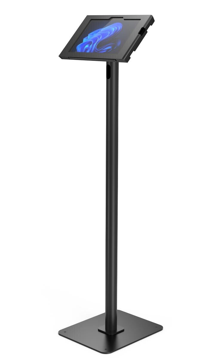 Compulocks Surface GO 1-4 Gen, Apex Enclosure Swift Floor Stand - Black