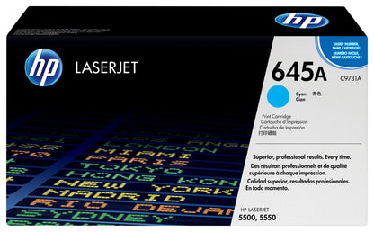 HP 645A Cyan Original LaserJet Toner Cartridge