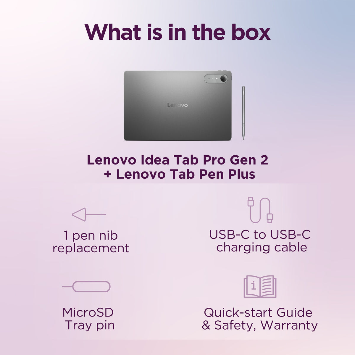 Lenovo Idea Tab Pro Gen 2 Snapdragon 256 GB 33 cm (13") 8 GB Wi-Fi 7 (802.11be) Android 16 Grey