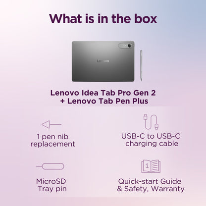 Lenovo Idea Tab Pro Gen 2 Snapdragon 256 GB 33 cm (13") 8 GB Wi-Fi 7 (802.11be) Android 16 Grey