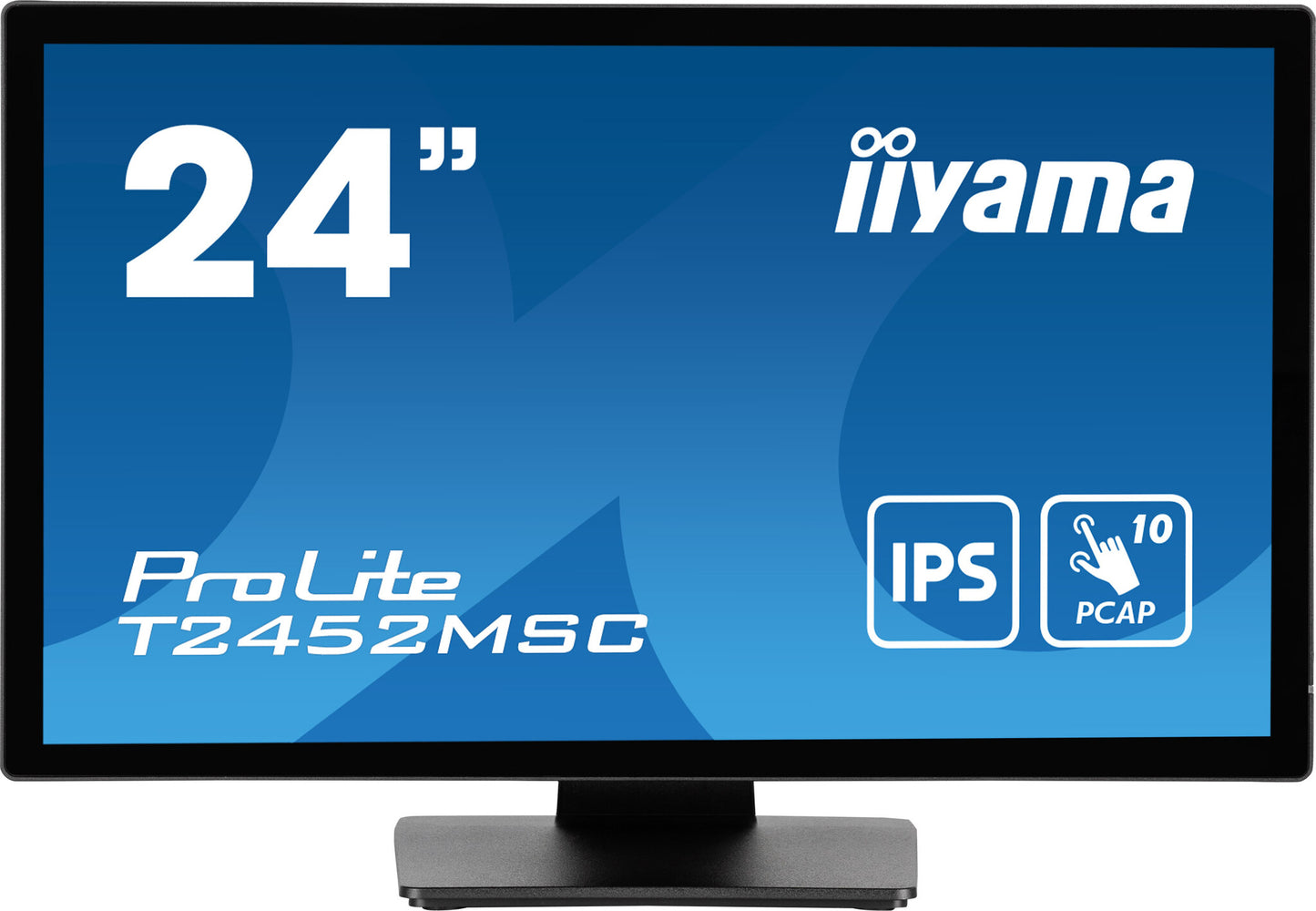 iiyama ProLite T2452MSC-B1 computer monitor 60.5 cm (23.8") 1920 x 1080 pixels Full HD LCD Touchscreen Multi-user Black