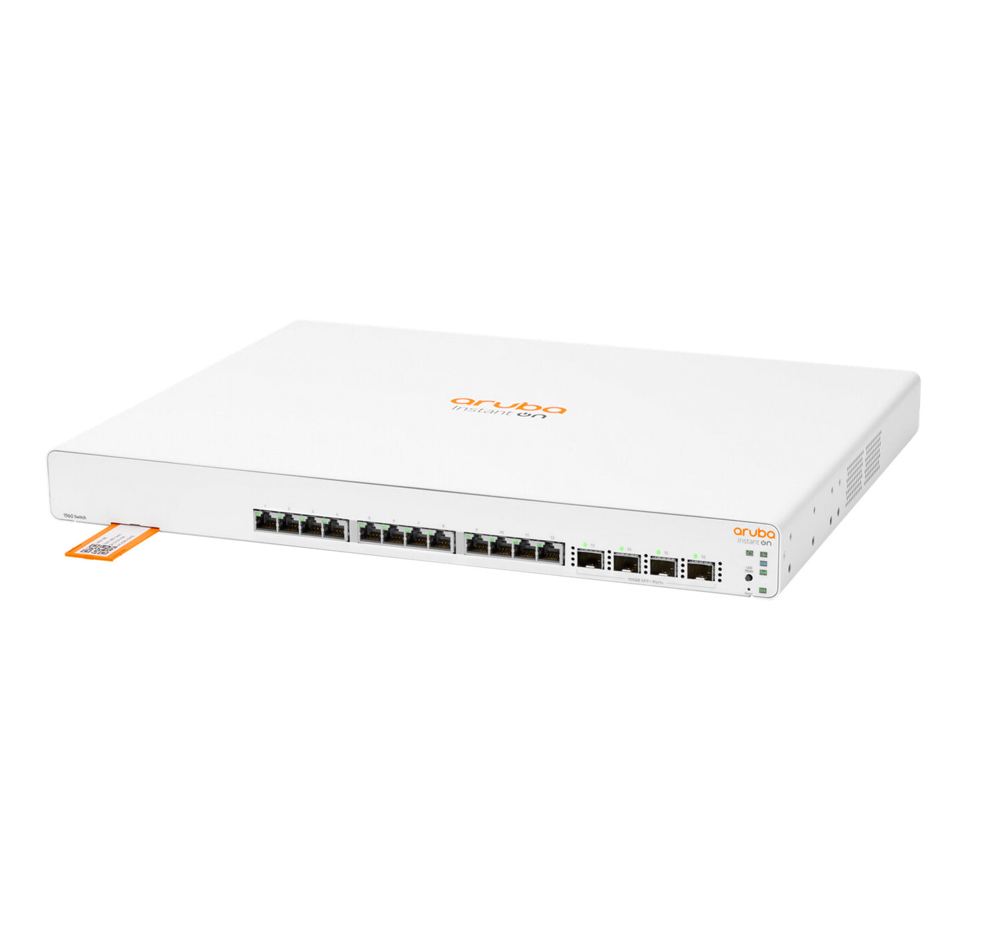 HPE Aruba Networking Aruba Instant On 1960 12XGT 4SFP+ Managed L2+ Gigabit Ethernet (10/100/1000) 1U
